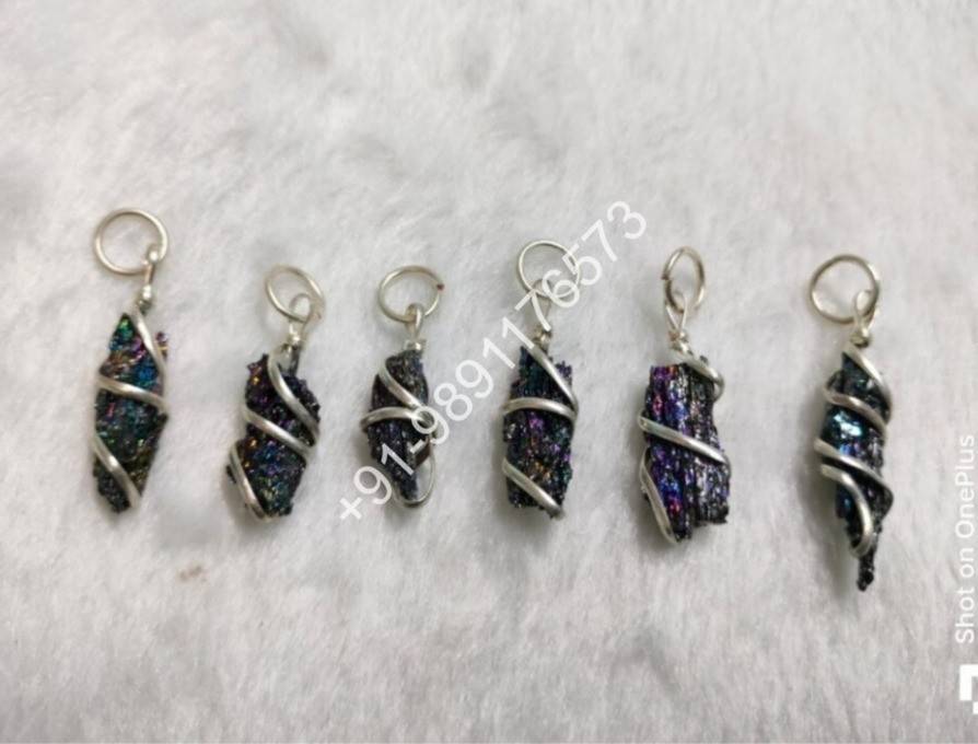 CARBORUNDUM WRAPPING PENDANT